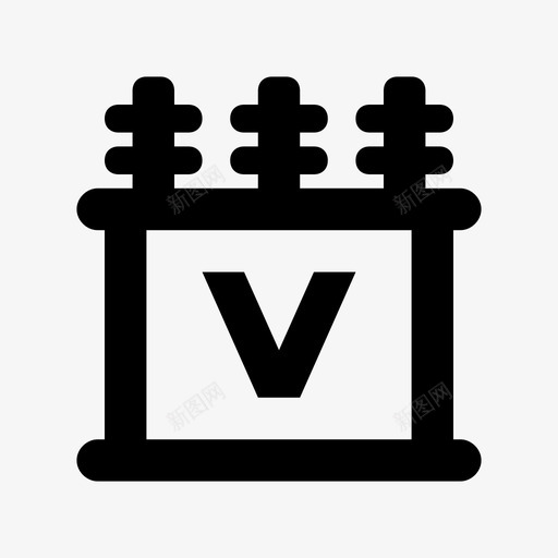 icon实时监控总电压svg_新图网 https://ixintu.com 实时 监控 电压