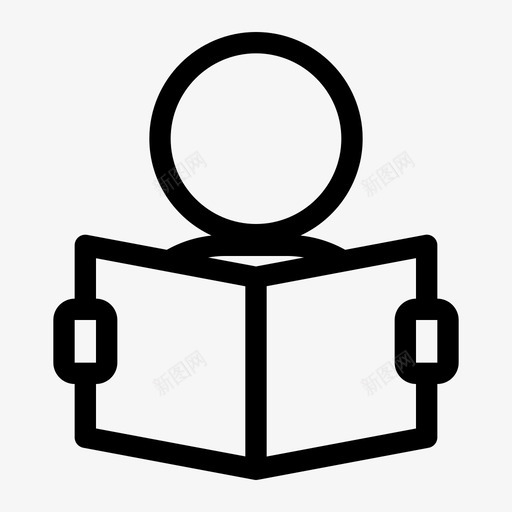 阅读学习上课svg_新图网 https://ixintu.com 学习 阅读 上课 教育