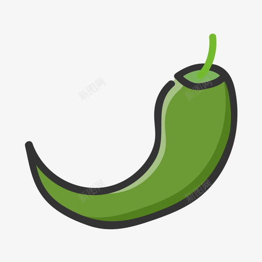 青辣椒svg_新图网 https://ixintu.com 辣椒