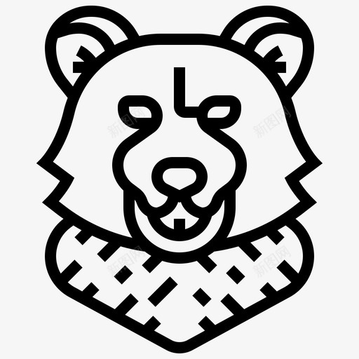 熊头动物投资者svg_新图网 https://ixintu.com 动物 市场 投资者 熊头熊 矢量熊头标志 股票投资