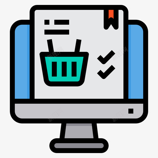 在线商店数字营销159线性颜色svg_新图网 https://ixintu.com 在线 商店 数字 营销 线性 颜色