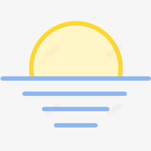 海边日出svg_新图网 https://ixintu.com 海边 日出
