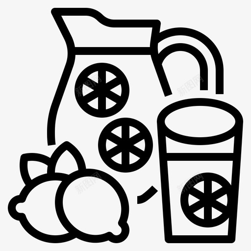 柠檬水饮料33直饮svg_新图网 https://ixintu.com 柠檬水 饮料 直饮