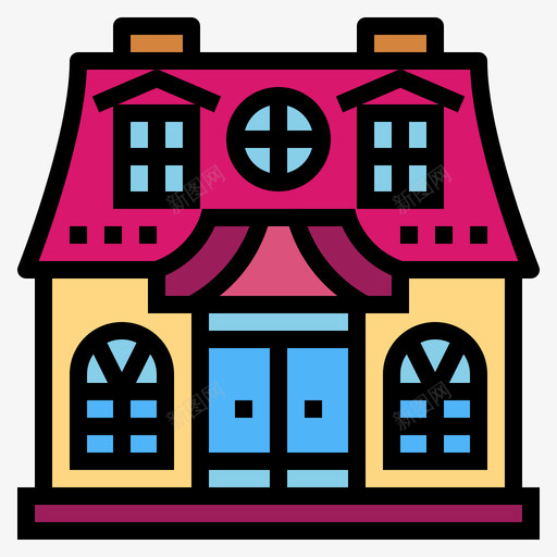 玩具屋玩具26线性颜色svg_新图网 https://ixintu.com 玩具 线性 颜色