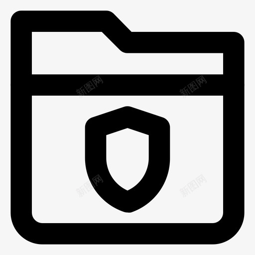 屏蔽档案文件svg_新图网 https://ixintu.com 文件夹 屏蔽 档案 文件 保护 图标