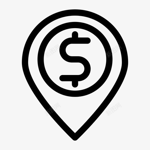 位置商店商业定位svg_新图网 https://ixintu.com 位置 商店 定位 商业 贸易
