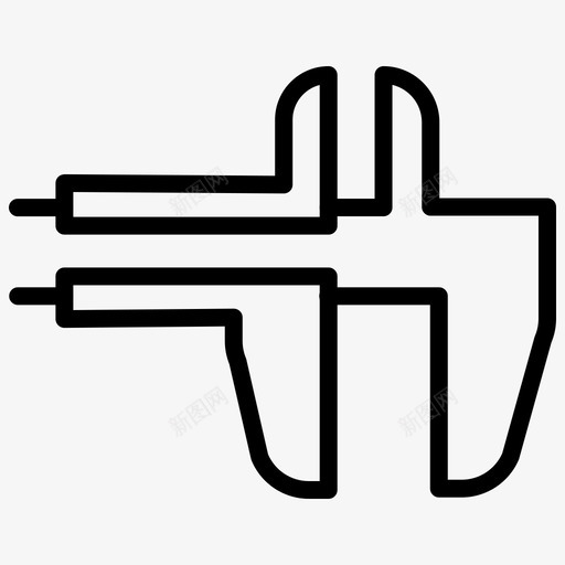 工程尺卡尺量具svg_新图网 https://ixintu.com 工程 量具 卡尺 文具 用品 品行