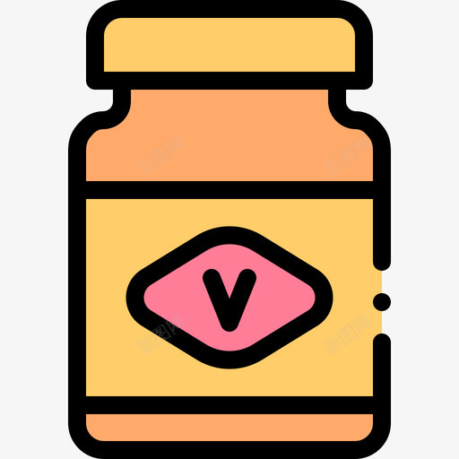 Vegemite澳大利亚25线性颜色svg_新图网 https://ixintu.com 澳大利亚 线性 颜色