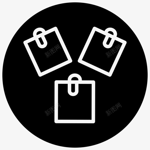 便笺文具用品行svg_新图网 https://ixintu.com 便笺 文具 用品 品行