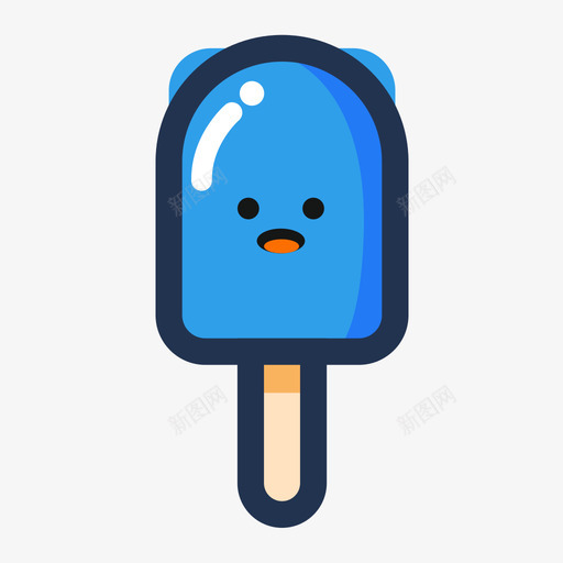 雪糕svg_新图网 https://ixintu.com 雪糕 填充 多色 可爱 圆润