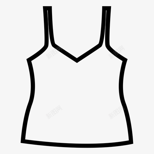 小背心svg_新图网 https://ixintu.com 背心 线性 扁平 单色