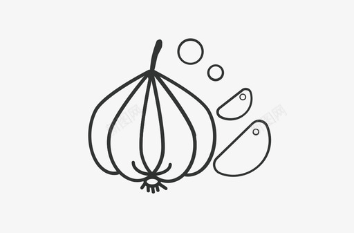 蒜头svg_新图网 https://ixintu.com 蒜头 填充 单色 商务 圆润 简约 扁平 手绘 精美 方正 多色