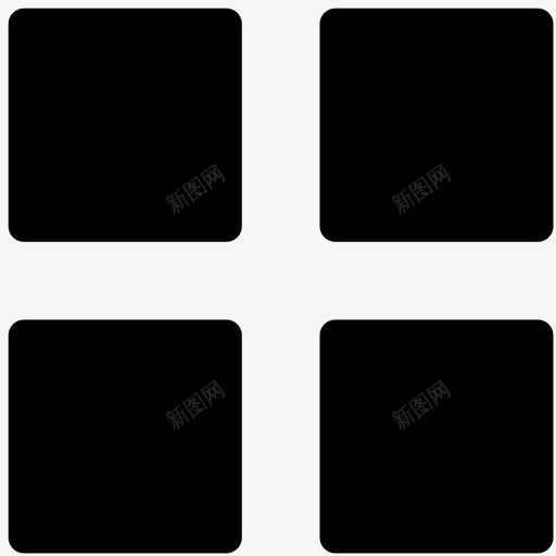 菜单四方形布局svg_新图网 https://ixintu.com 菜单 四方 方形 布局 列表 图标