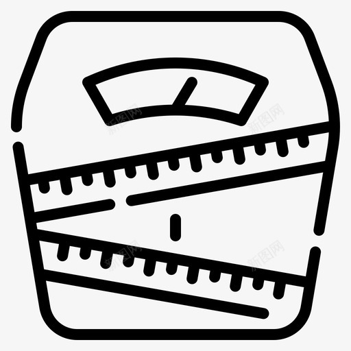 体重秤饮食健身svg_新图网 https://ixintu.com 体重 饮食 健身 健康 美容 化妆品