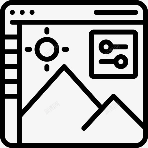 浏览器摄影143线性svg_新图网 https://ixintu.com 浏览器 摄影 线性