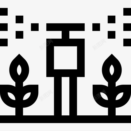 洒水器温室11线性svg_新图网 https://ixintu.com 洒水器 温室 线性