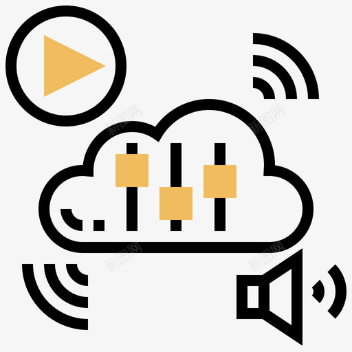 语音识别语音识别3黄色阴影svg_新图网 https://ixintu.com 语音 识别 黄色 阴影