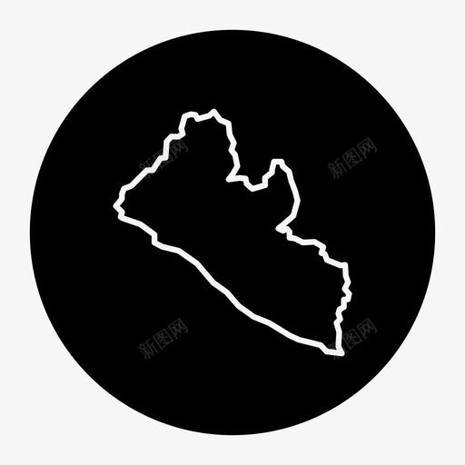 利比里亚地图非洲蒙罗维亚svg_新图网 https://ixintu.com 利比里亚 地图 非洲 蒙罗维亚