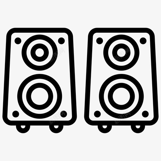 音响系统扬声器音频播放器音乐播放器svg_新图网 https://ixintu.com 音响 系统 扬声器 播放器 音频 音乐 立体声 设计 矢量 矢量图 图标