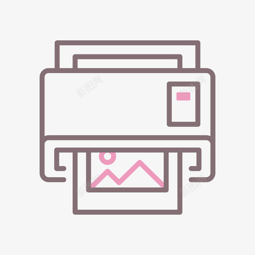 印刷营销技术1线条色svg_新图网 https://ixintu.com 印刷 营销 技术 线条