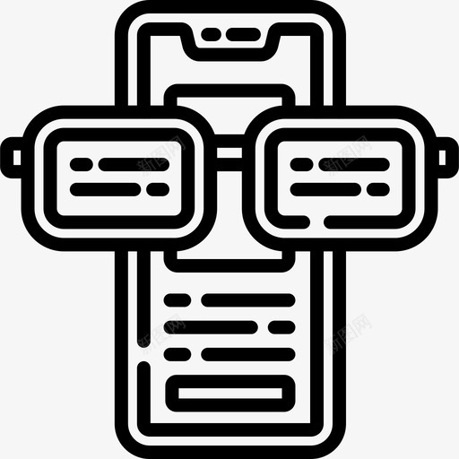 Vr眼镜响应式设计59线性svg_新图网 https://ixintu.com 眼镜 响应 设计 线性