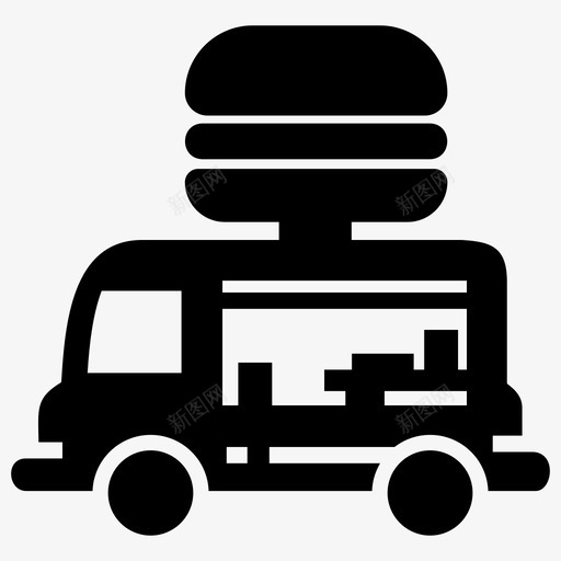 食品车商业街道svg_新图网 https://ixintu.com 食品 车商 商业 商业街 街道 运输