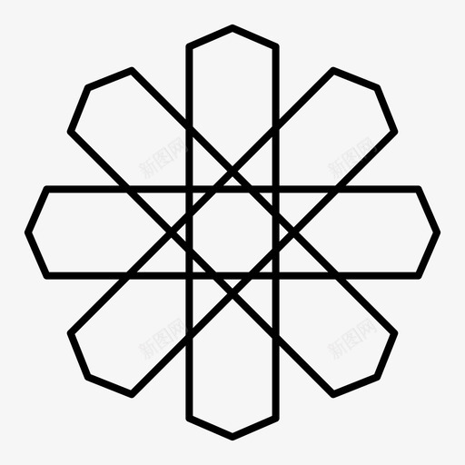 花装饰设计svg_新图网 https://ixintu.com 装饰设计 地理 开斋节