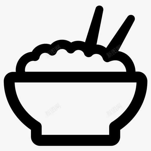 饭碗吃svg_新图网 https://ixintu.com 饭碗 吃吃 吃饭