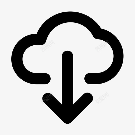 云下载应用程序数据svg_新图网 https://ixintu.com 下载 用户界面 应用程序 数据