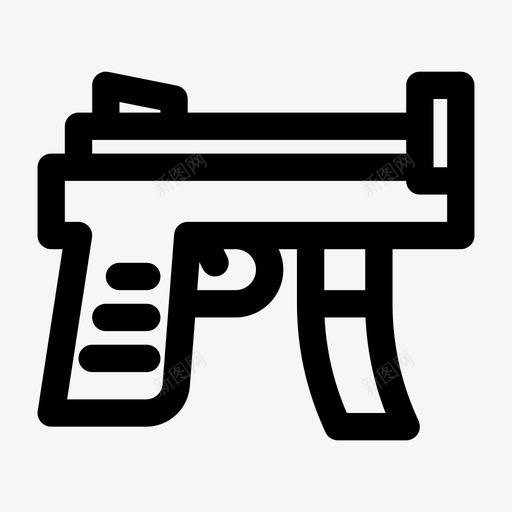 机关枪第12次战争直线型svg_新图网 https://ixintu.com 机关枪 第次 战争 直线 线型