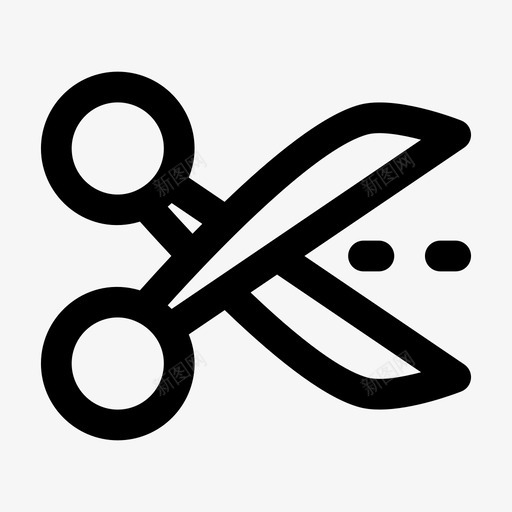 剪刀剪切切割svg_新图网 https://ixintu.com 剪刀 剪切 切割 纸张 裁缝 工具 缝纫 粗体