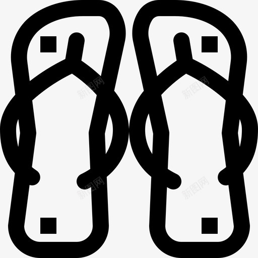 凉鞋巴西人字拖svg_新图网 https://ixintu.com 凉鞋 巴西人 字拖 拖鞋