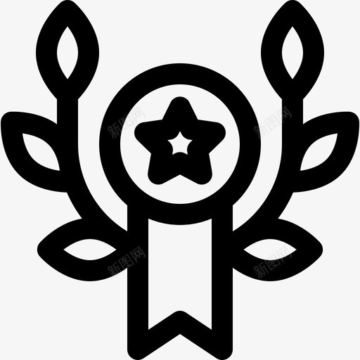 月桂花环奖励38直系svg_新图网 https://ixintu.com 月桂 花环 奖励 直系