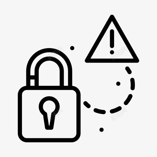 锁黑客12线性svg_新图网 https://ixintu.com 黑客 线性