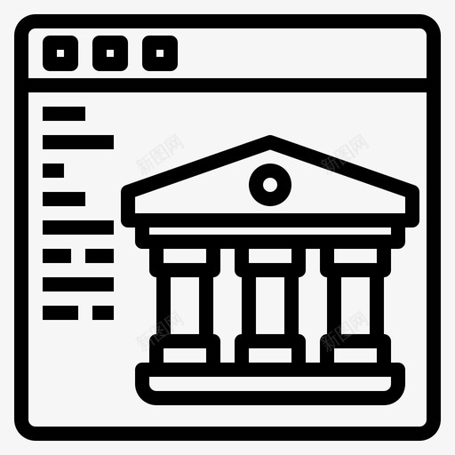 网络银行金融svg_新图网 https://ixintu.com 金融 银行 网络 互联网 在线