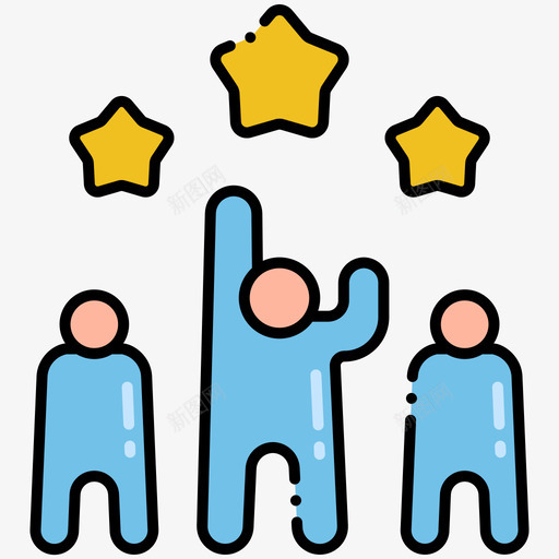 政党政治20线性颜色svg_新图网 https://ixintu.com 政党 政治 线性 颜色