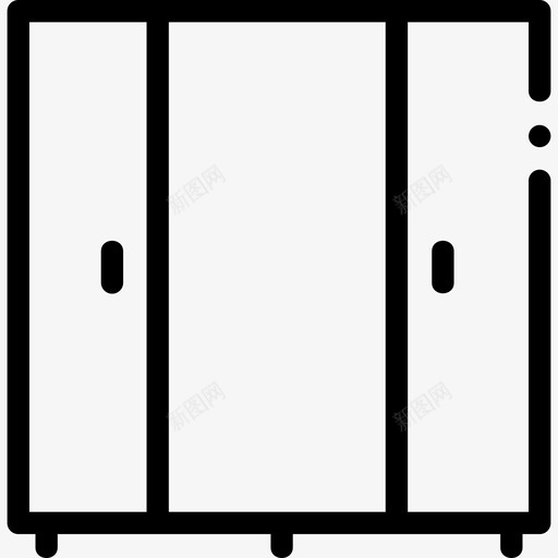 衣柜家居装饰67线性svg_新图网 https://ixintu.com 衣柜 家居装饰 线性