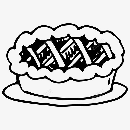 派面包店南瓜派svg_新图网 https://ixintu.com 感恩节 面包店 南瓜