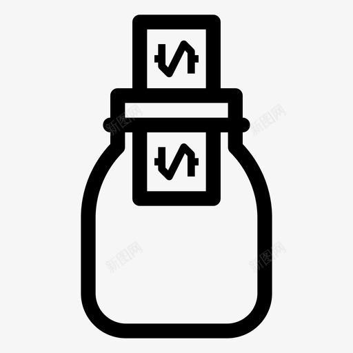 小费罐银行金融svg_新图网 https://ixintu.com 小费 金融 银行 货币 付款 商业
