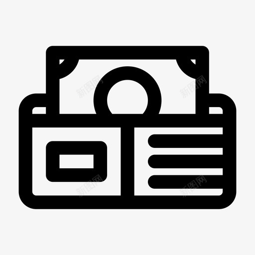 钱包商业和金融104线性svg_新图网 https://ixintu.com 钱包 商业 金融 线性