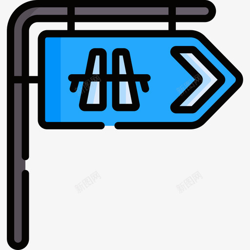道路标志3号高速公路线形颜色svg_新图网 https://ixintu.com 道路 标志 高速公路 线形 颜色