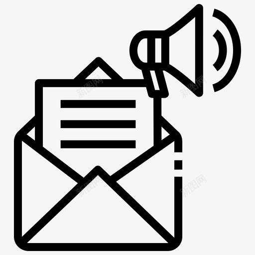 垃圾邮件电子邮件提醒通知svg_新图网 https://ixintu.com 优化 搜索引擎 垃圾 邮件 电子邮件 提醒 通知 警告 轮廓 笔划