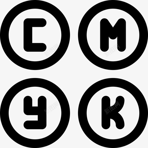 Cmyk平面设计师42岁线性svg_新图网 https://ixintu.com 平面 平面设计 设计师 线性