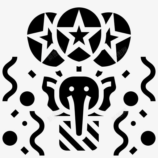 马戏团马戏团元素5雕文svg_新图网 https://ixintu.com 马戏团 元素 雕文