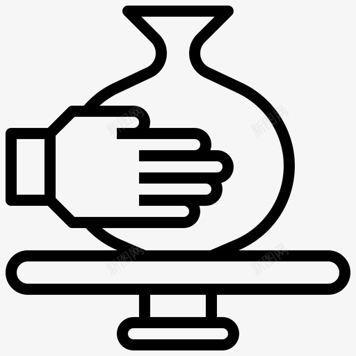 陶器101博物馆直纹svg_新图网 https://ixintu.com 陶器 博物馆 直纹