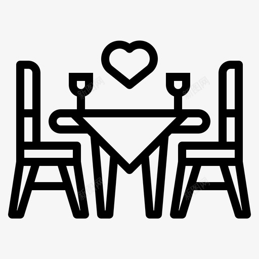 晚餐爱情和情人节5直系svg_新图网 https://ixintu.com 晚餐 爱情 情人节 直系