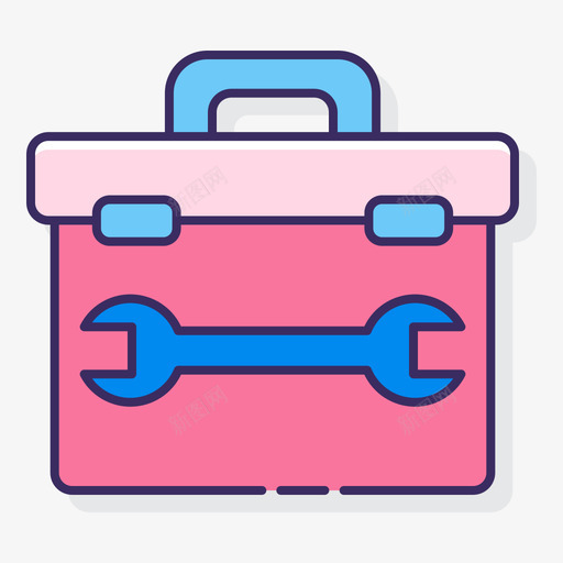 工具箱移动应用程序开发1线颜色svg_新图网 https://ixintu.com 工具箱 移动 应用 程序开发 颜色
