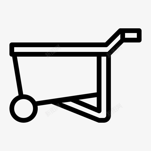 手推车设备花园svg_新图网 https://ixintu.com 手推车 设备 花园 园艺 工具