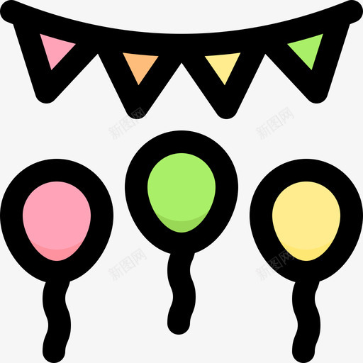 装饰情人节129线性颜色svg_新图网 https://ixintu.com 装饰 情人节 线性 颜色