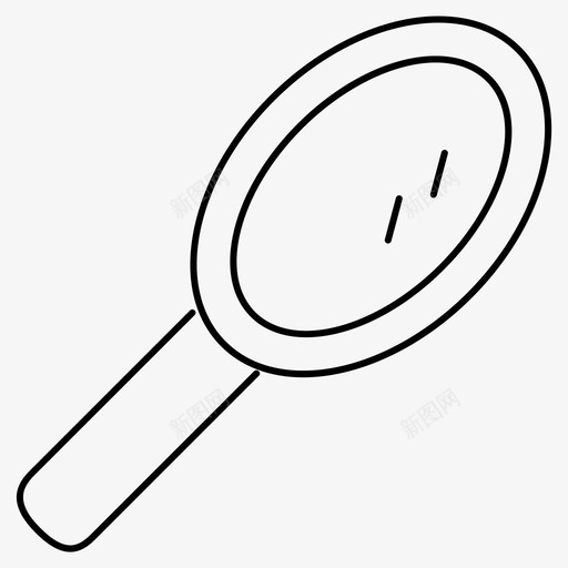 镜子刷子化妆品svg_新图网 https://ixintu.com 镜子 刷子 化妆品 时尚 细线 线条 套装